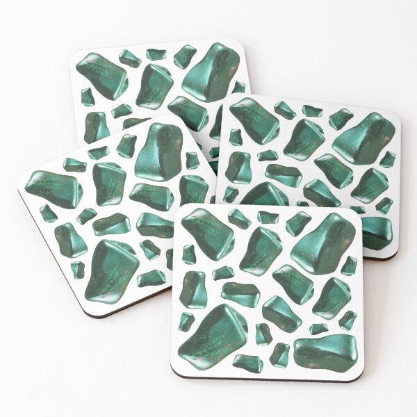 Item preview, Bloodstone Crystal Gemstone Green Pattern designed and sold by EnchantedInn.
