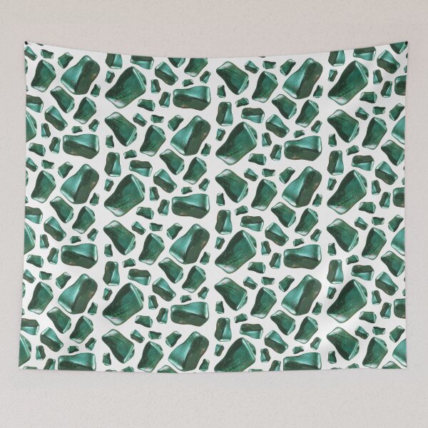 Item preview, Bloodstone Crystal Gemstone Green Pattern designed and sold by EnchantedInn.