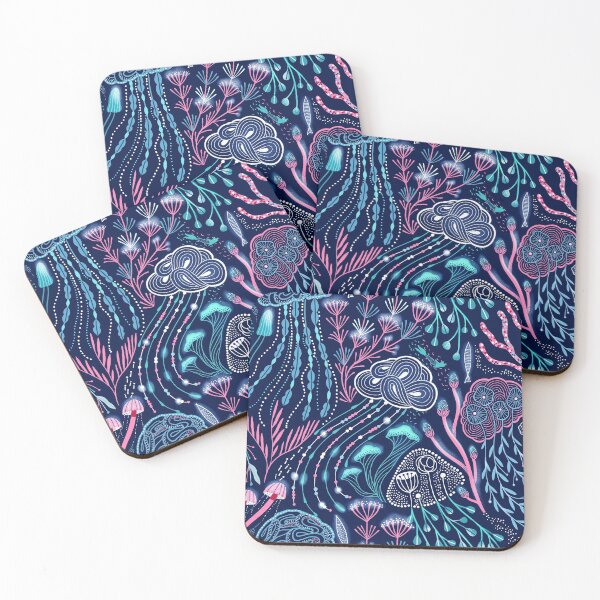 Item preview, Bioluminescence jellyfish, mushrooms, mercat and corals designed and sold by kostolom3000.