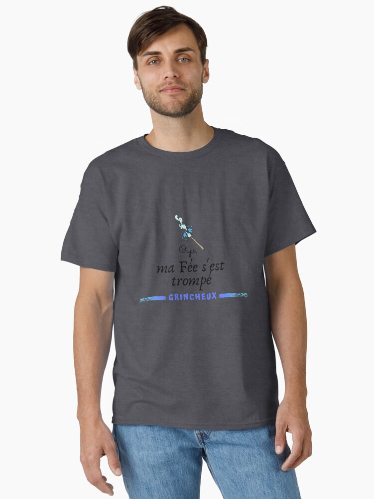 Thumbnail 2 of 7, Classic T-Shirt, T-shirt Man Oops my Fairy-Grumpy designed and sold by L-Chance.