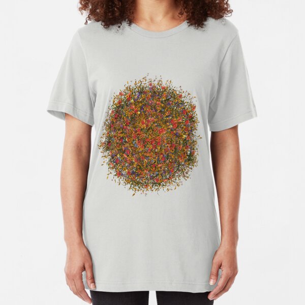 Flower sphere Slim Fit T-Shirt