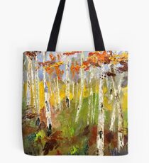 Brush Stroke Birchs Tote Bag