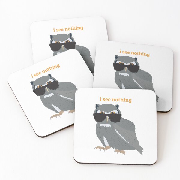 Item preview, I See Nothing - Owl Wearing Sunglasses Design designed and sold by idovedesign.