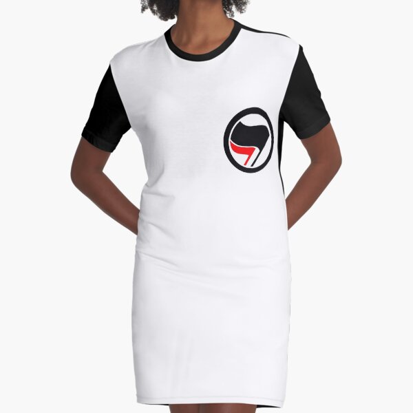 Antifa Vestido camiseta