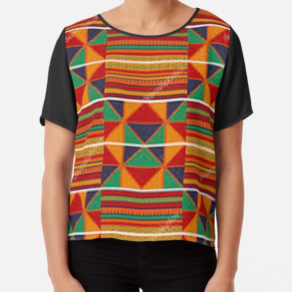 African print Chiffon Top