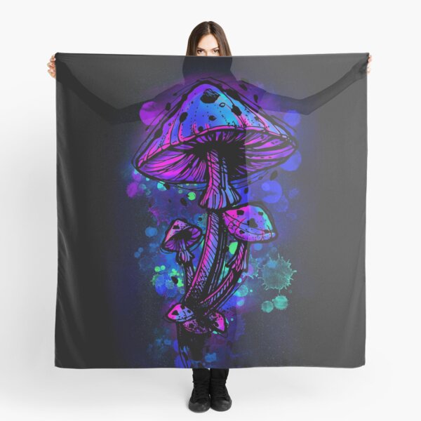 Psychedelic Mushrooms Scarf