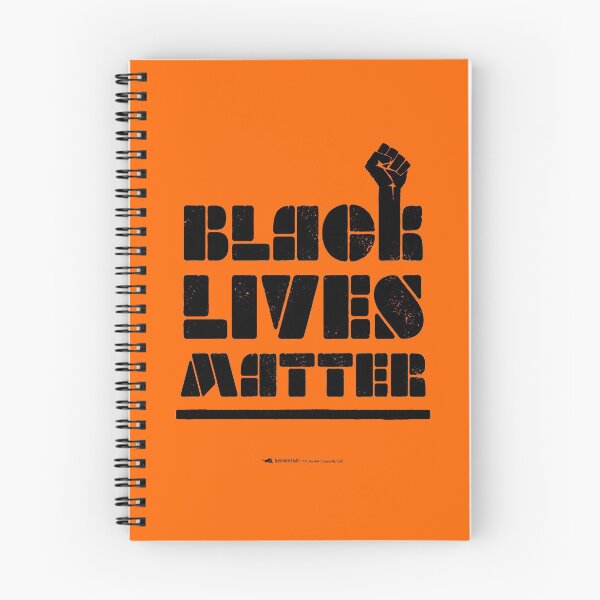 Item preview, BLACK PANTHERS: 'Black Lives Matter': Original Black on Bright Orange designed and sold by Day Chapman.