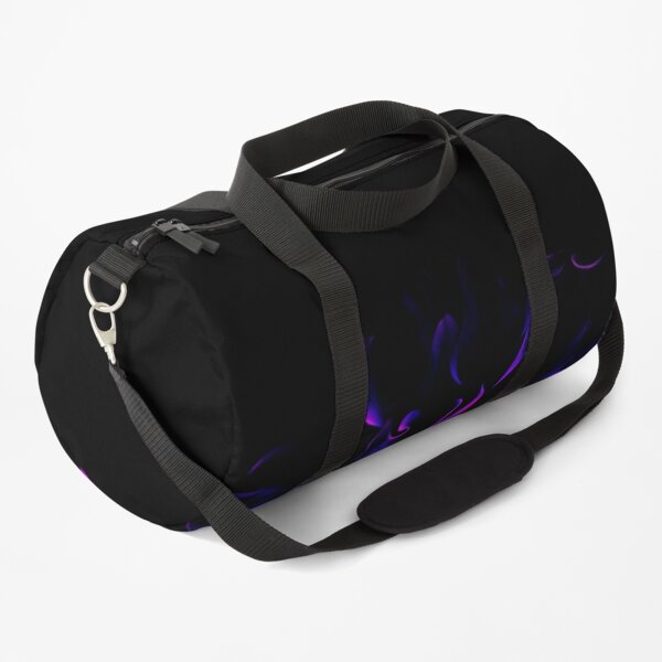 Fiery Purple Flower Duffle Bag