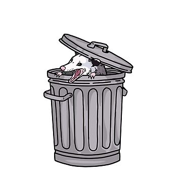 Artwork thumbnail, opossum trash cat by sivelobanova