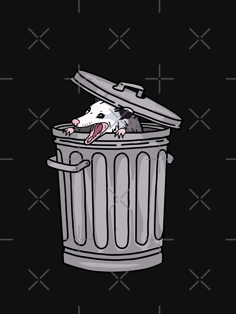 Thumbnail 7 of 7, Classic T-Shirt, opossum trash cat designed and sold by sivelobanova.