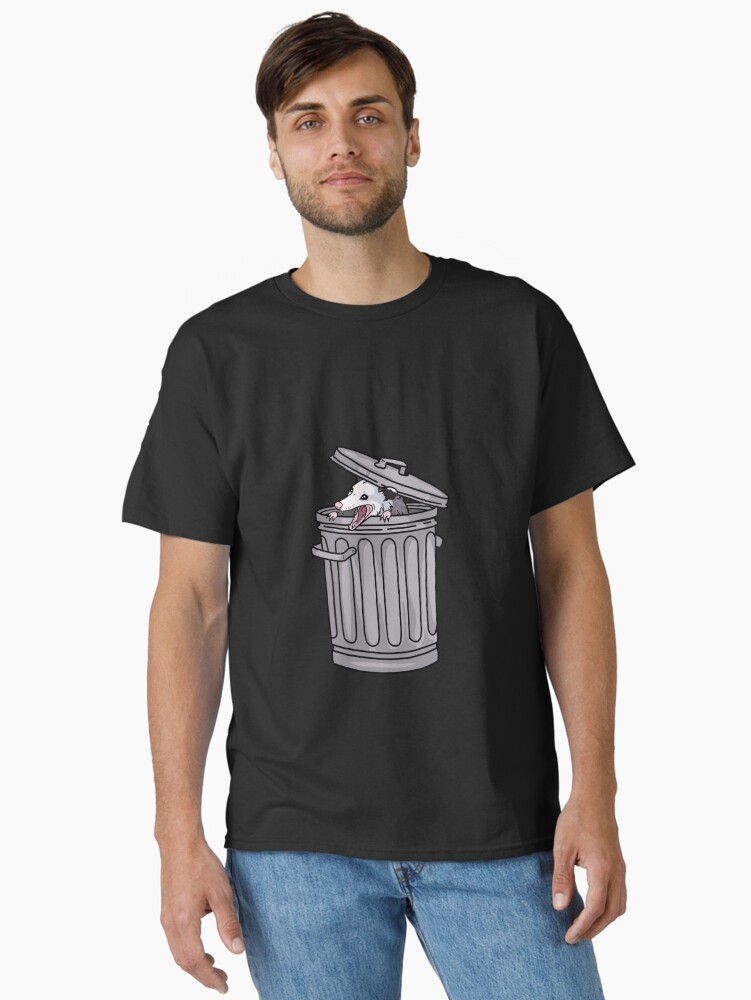 Thumbnail 1 of 7, Classic T-Shirt, opossum trash cat designed and sold by sivelobanova.