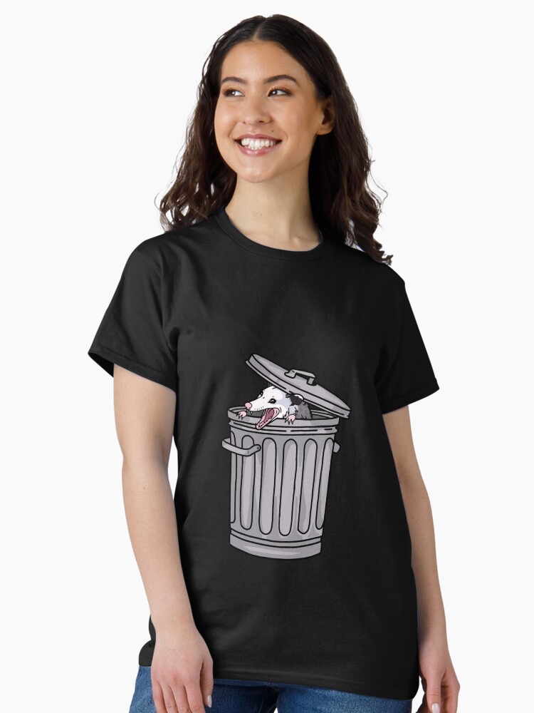 Thumbnail 2 of 7, Classic T-Shirt, opossum trash cat designed and sold by sivelobanova.