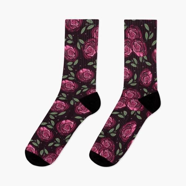 Item preview, Rose flower with green leaves pattern designed and sold by Illutino.