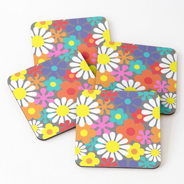Item preview, Funky Hippie Flower Power Pattern designed and sold by HotHibiscus.
