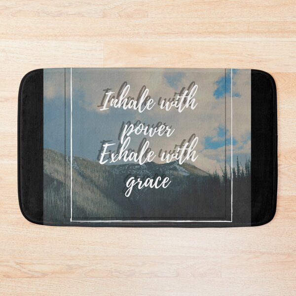 Item preview, INHAE WITH POWER EXHALE WITH GRACE designed and sold by Akshay Kshirsagar.