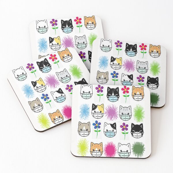 Item preview, Cats and masks cute design, for the cat lover, pandemic awareness designed and sold by Adri Barnard.
