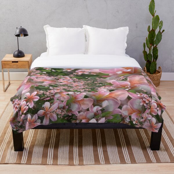 Item preview, Cloud of Pink Frangipani Petals designed and sold by DE Sheridan.