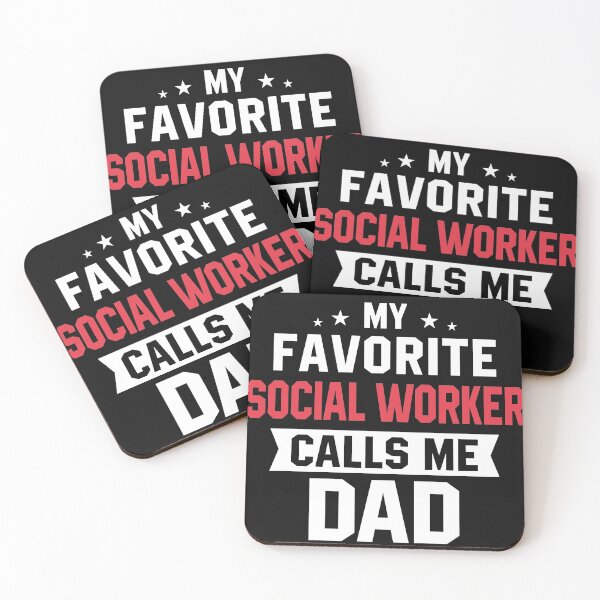 Item preview, My Favorite Social Worker Calls me Dad designed and sold by zedesignn.