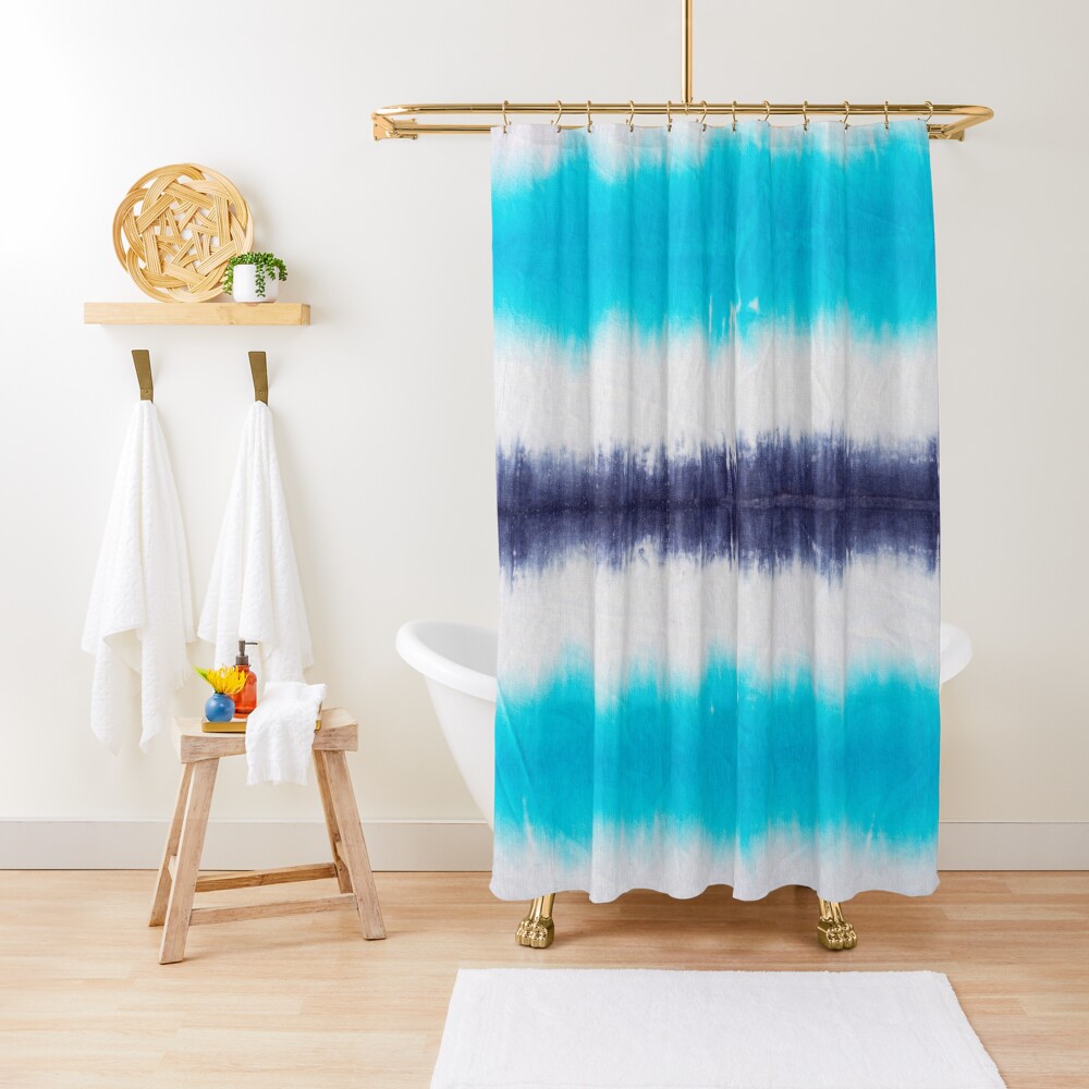 "blue sea tie dye" Shower Curtain by haroulita Redbubble
