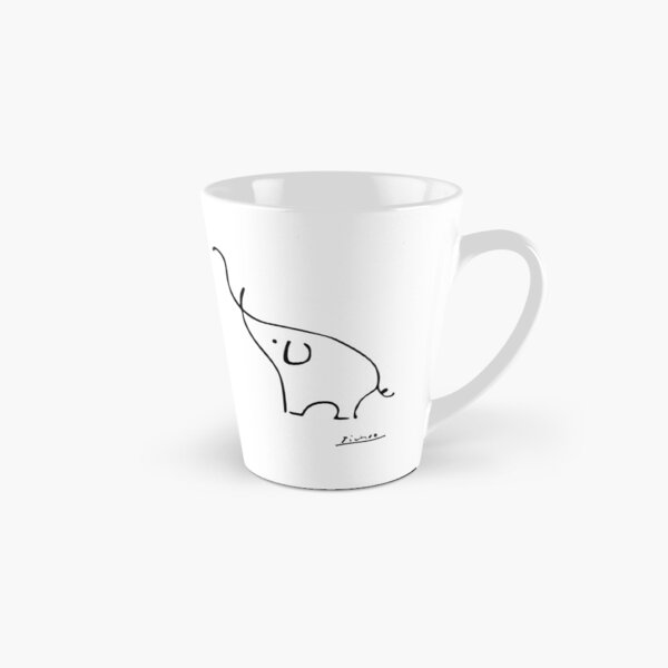 Picasso Elephant Line Art, Animals Designs for Wall Art, Prints, Posters, Men, Women, Kids Tall Mug