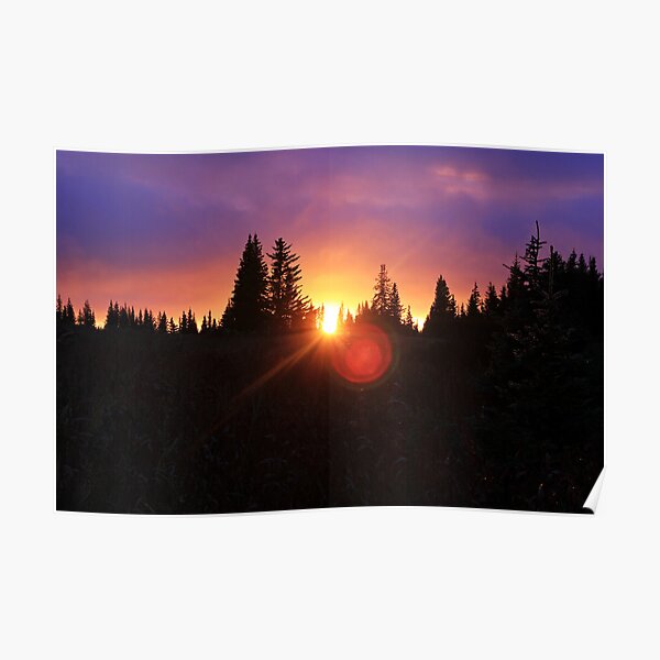 Fall Sunset Poster