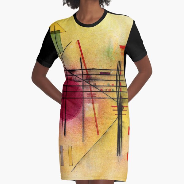 abstraktes Kunstwerk von Wassily Kandinsky T-Shirt Kleid