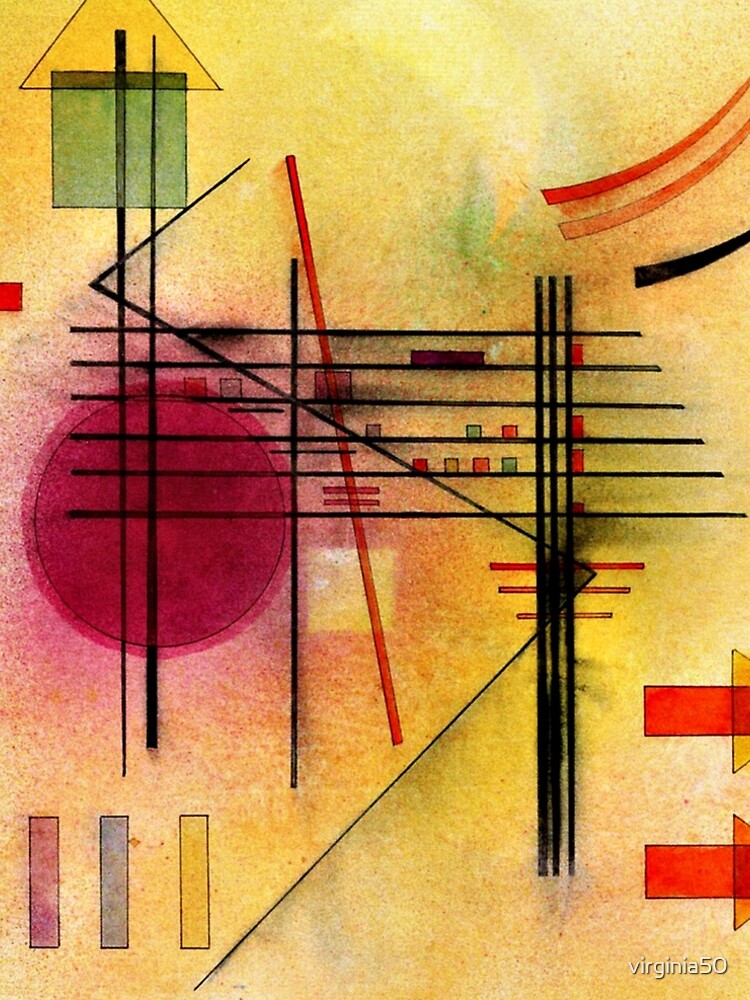 Kandinsky - Vibrant, colorful abstract painting by virginia50