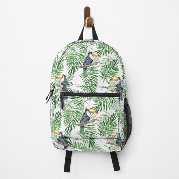 Item preview, Toucan and green palm leaves. Seamless pattern designed and sold by Gribanessa.