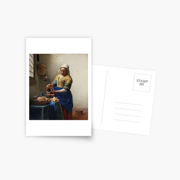 HOSTEESSCHOICE Beautiful Art Postcards set of 30 Johannes Vermeer Post card  variety pack Famous Painting Scenery,4 x 6 Inches