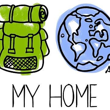 Artwork thumbnail, Backpacker home by MundoAdro