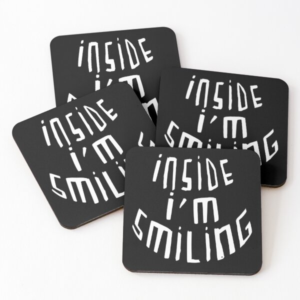 Item preview, Smile, Typography, Inside Im Smiling designed and sold by badlydrawnbabe.
