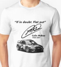 If in doubt, Flat out (with subaru) Unisex T-Shirt
