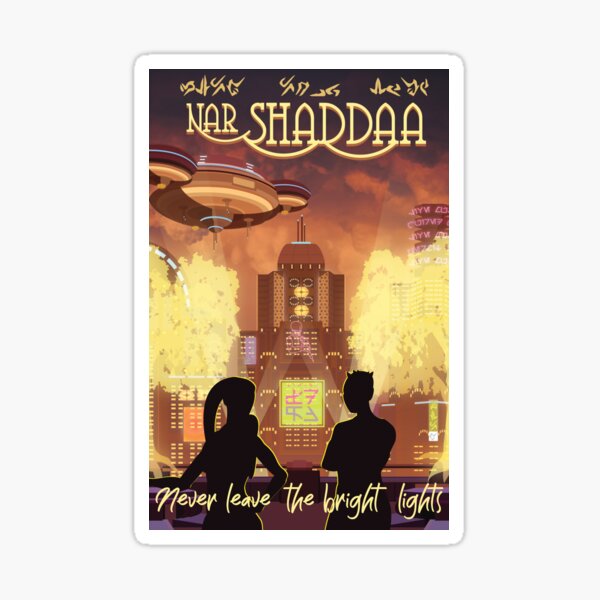 Vista previa del artículo con la obra «Viajes: Nar Shaddaa (inglés)», diseñado y vendido por plumblood.