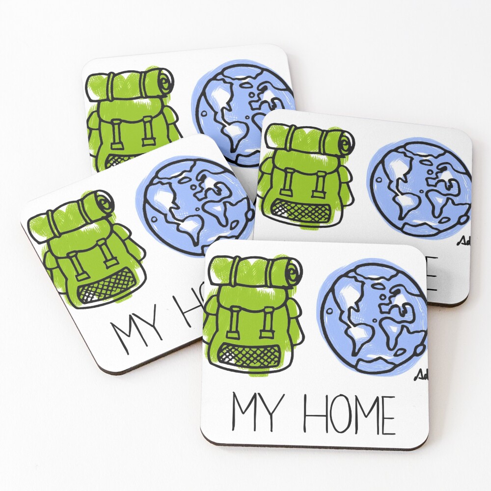 Item preview, Coasters (Set of 4) designed and sold by MundoAdro.