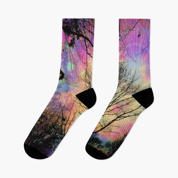 Item preview, pink nebula fantasy forest designed and sold by haroulita.