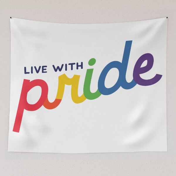 Item preview, Rainbow Pride Slogan designed and sold by Dani Mullins.