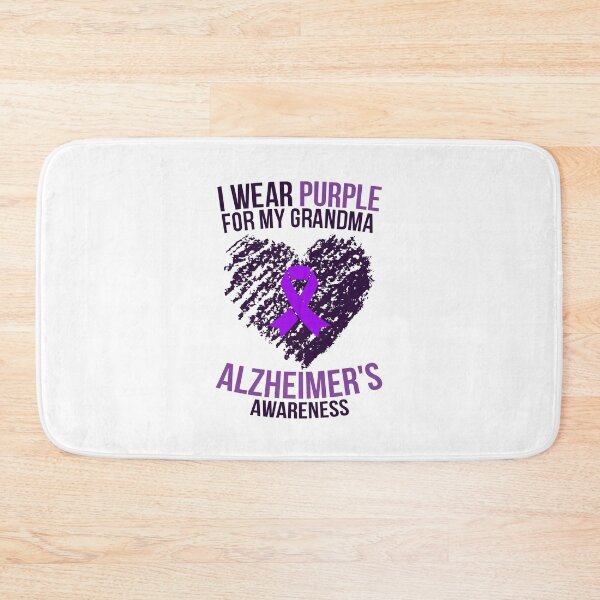Item preview, I Wear Purple for My Grandma, Grandmother, Granny: Alzheimer's Awareness (Black Version) designed and sold by friendlyspoon.