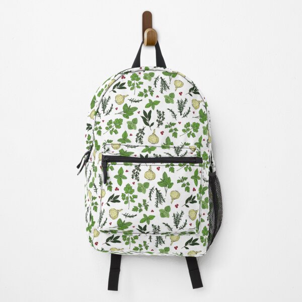 Item preview, Farmhouse Herb Garden Pattern on White designed and sold by HotHibiscus.