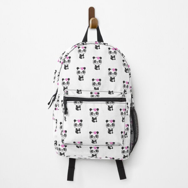 Item preview, Panda with pink and blue flower designed and sold by jakezbontar.