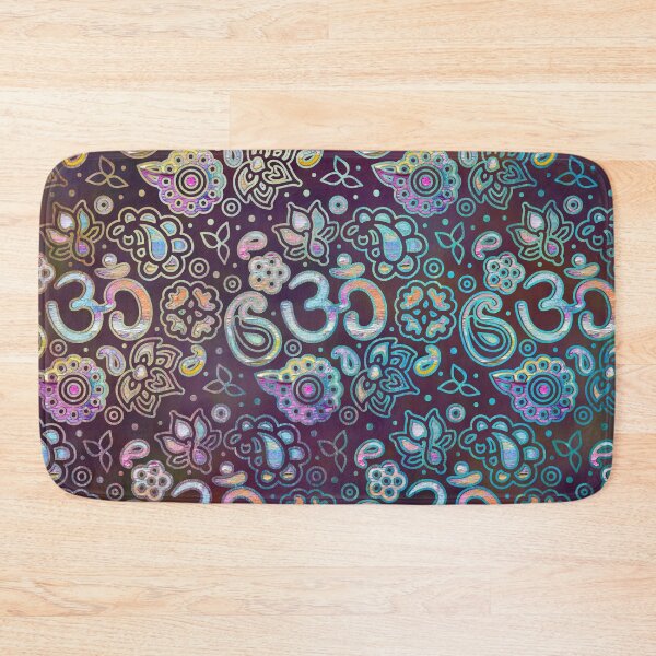 Item preview, Sweet watercolor pastel  OM symbol pattern designed and sold by k9printart.