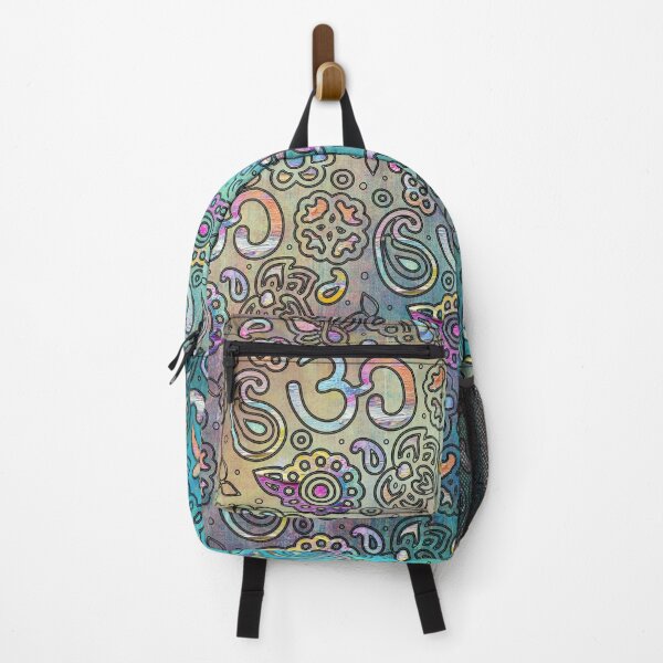 Item preview, Pastel  Turquoise watercolor  OM symbol pattern designed and sold by k9printart.