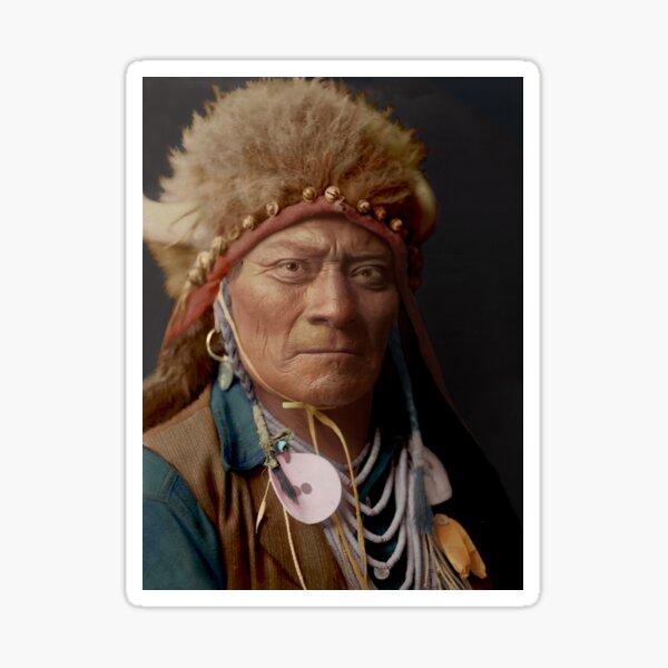 Item preview, One Blue bead. Apsaroke (Crow) Indian Man.  designed and sold by Gary sheaf.