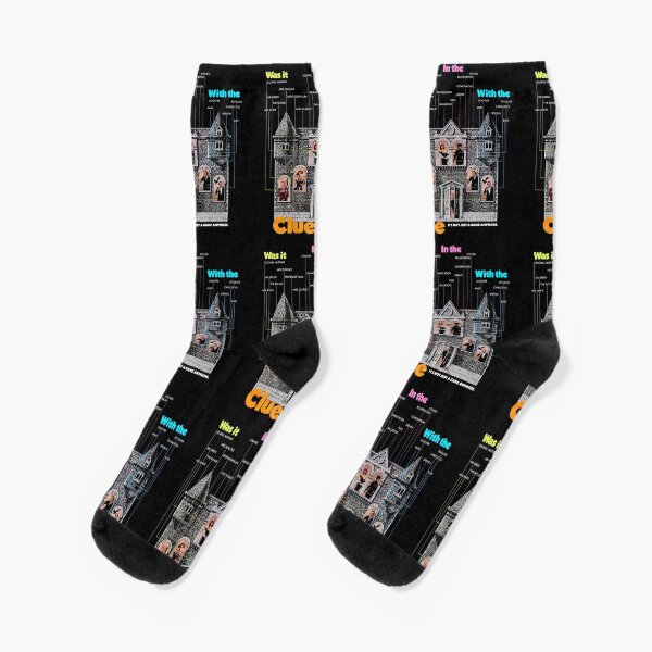 Vintage Style CLUE - 80s Movie art Socks