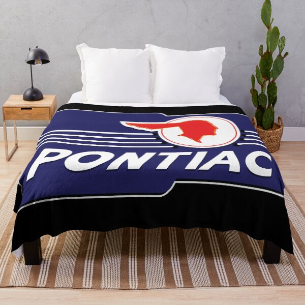 Retro 1940s Pontiac Dealership Sign Throw Blanket