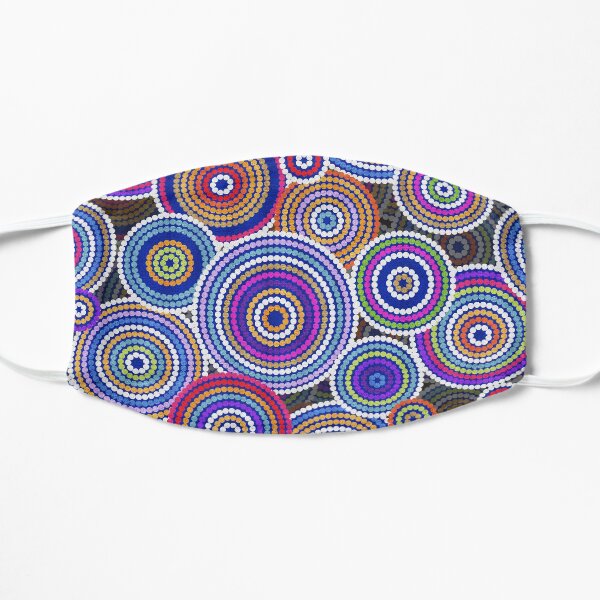 Colorfull Aboriginal Dot Art Pattern Mask