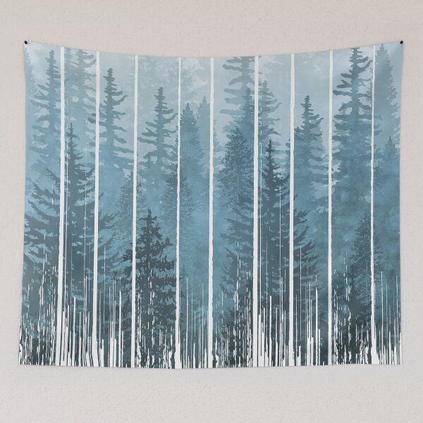 Item preview, Grunge Dripping Turquoise Misty Forest designed and sold by maryedenoa.