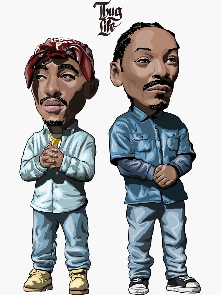 "2 of Amerikaz Most Wanted" Sticker for Sale by Joker7 | Redbubble