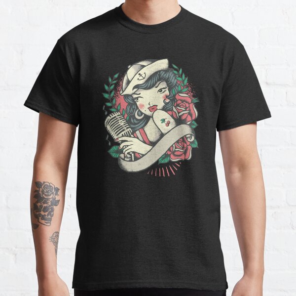 Vintage Pinup Girl Classic T-Shirt