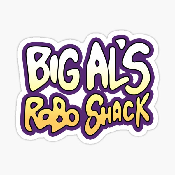 Vista previa del artículo con la obra «Big Al's Robo Shack (¡Compra en verde!)», diseñado y vendido por Smitty McGrotsmeat.