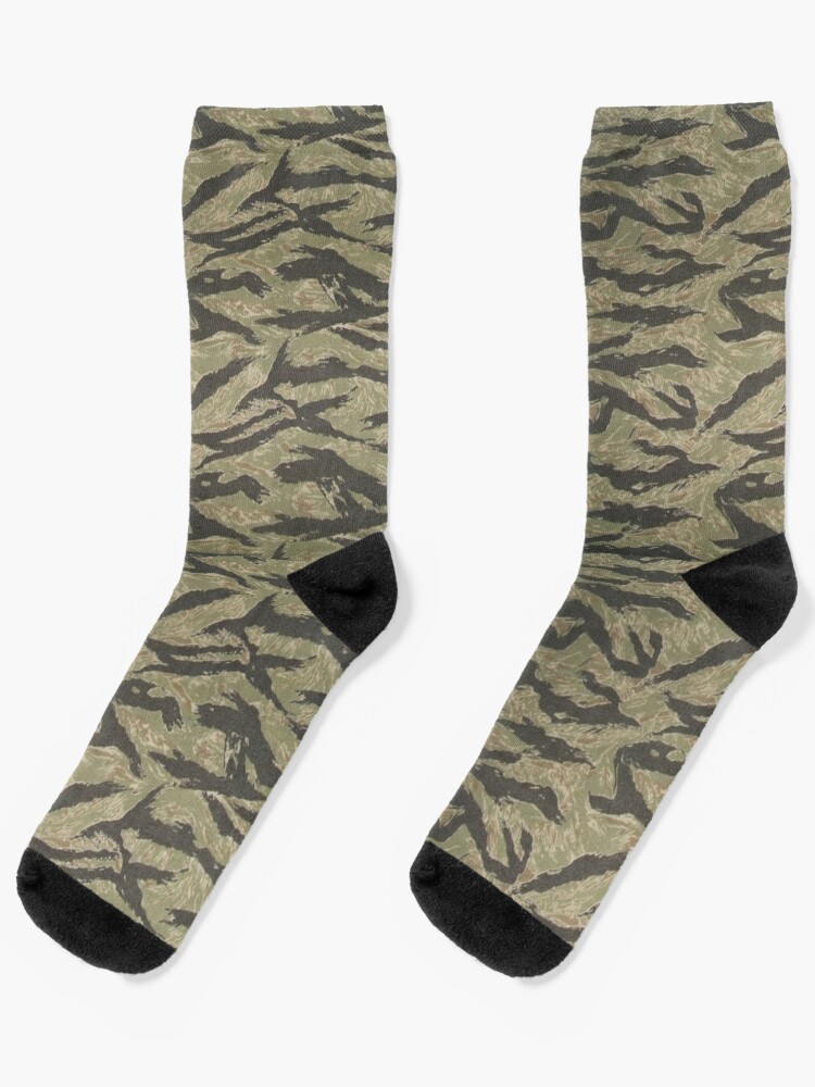 Tiger Stripe Camouflage Socks for Sale by Daniel Johnson